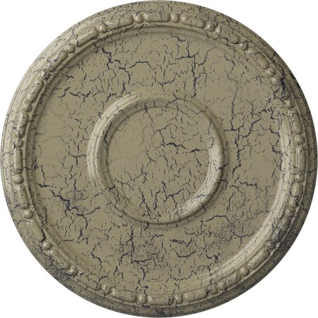 Ekena Millwork Medea Ceiling Medallion (Fits Canopies up to 5 1/2"), 16 1/2"OD x 1 1/2"P, Castle Stone Crackle CM16MDCSC